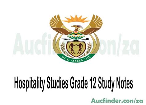 Hospitality Studies Grade 10 Past Papers And Memos 2022 Pdf Download