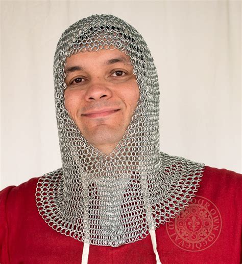 Mythrojan Chainmail Coif Medieval Knight Renaissance Armor Chain Mail