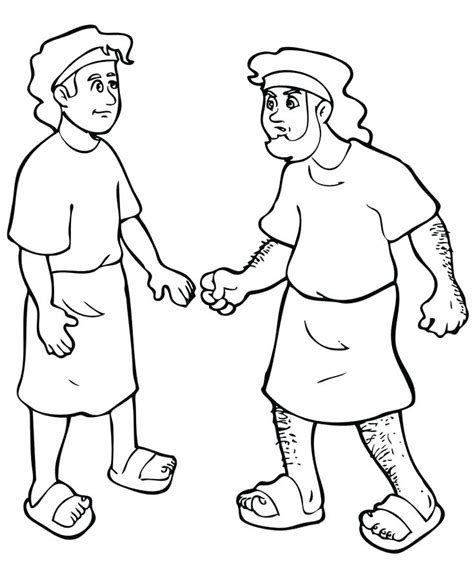 Old testament bible story coloring pages. Jacob And Esau Coloring Pages Printable at GetColorings ...