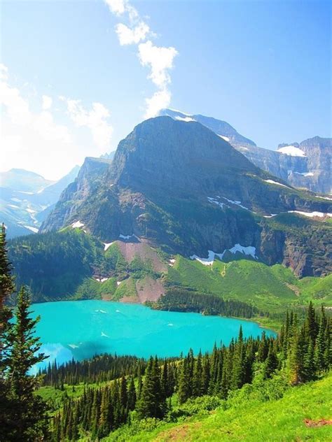 Grinnell Lakeglacier National Park Montana Usa Cool Places To
