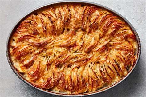 Cheesy Hasselback Potato Gratin Recipe Nyt Cooking