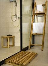 Wooden Towel Rack Ladder Pictures