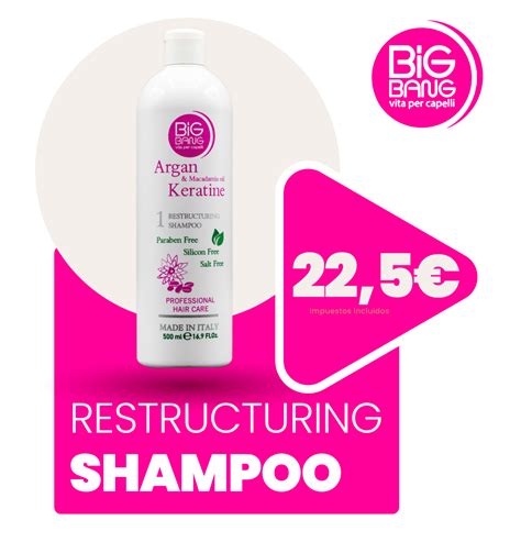 Restructuring Shampoo 500ml Big Bang Vita Per Capelli