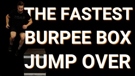 Fast Burpee Box Jump Over Technique The Sprint Style Youtube
