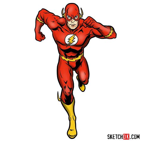 How To Draw Flash Barry Allen Flash Drawing Comic Book Drawing