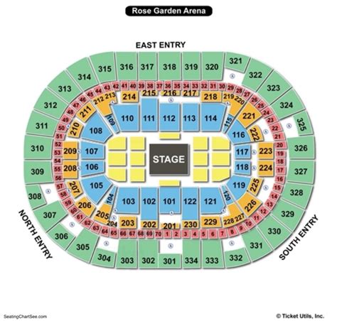 Moda Center Seating Map Concert Elcho Table