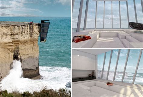 Cliff House Live In A Futuristic House Hanging From A Cliff