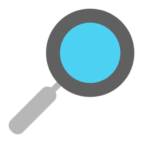 Blue Search Icon Transparent Background