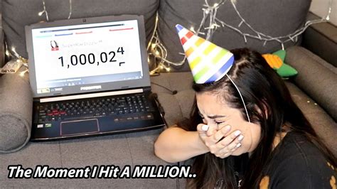 The Moment My Channel Hit A Million Lots Of Tears Youtube