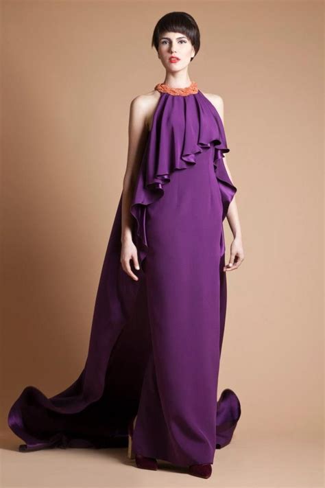 azzi and osta unique fashion fashion design wedding attire purple dress couture fashion