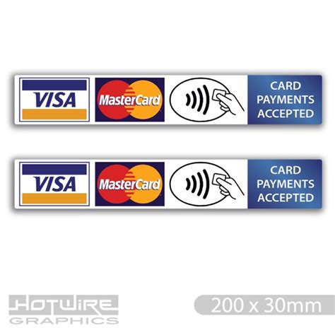 Not only do we save money in terms of interest. X2 (Pair) Credit Card Payment Stickers - Waterproof Vinyl - Shop & Taxi Windows | eBay