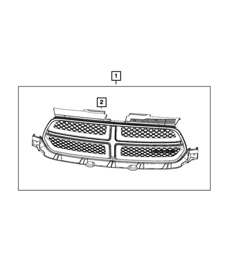 2011 2013 Dodge Durango Radiator Grille 57010709aj Mopar Estores