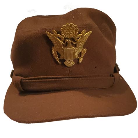 Wwii Waac Debway Hats Inc Winter Military Hat Wcap Device 1943