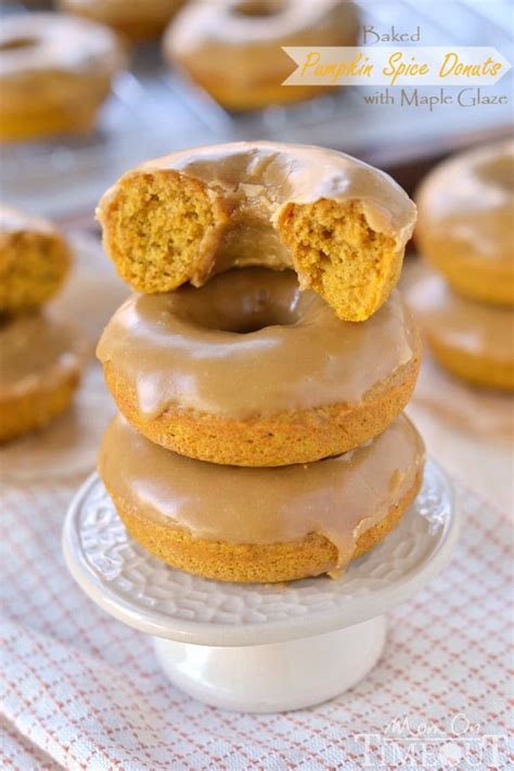Baked Pumpkin Donuts With Maple Glaze Mom On Timeout