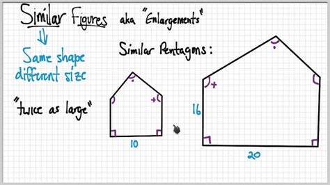 Math Lesson Similar Figures With Examples Youtube