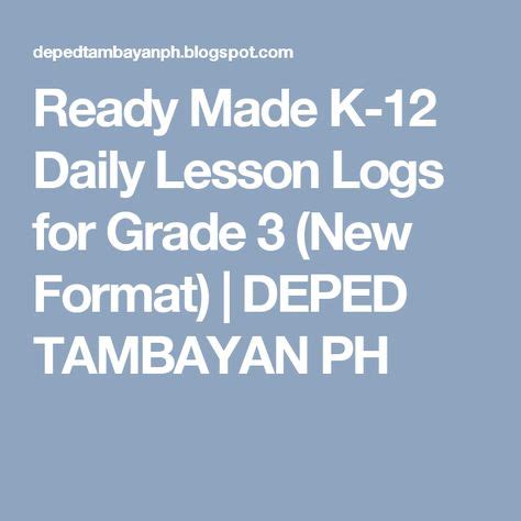 Th Quarter Daily Lesson Log Grade Deped Tambayan Sexiezpicz Web Porn