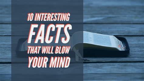 Interesting Facts That Will Blow Your Mind Youtube