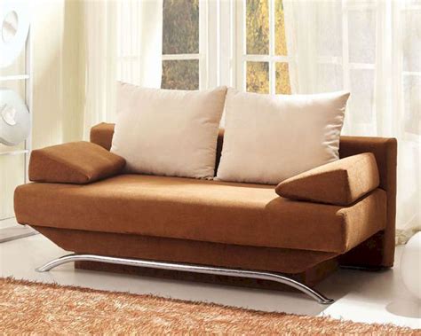 European Design Modern Sofa Bed In Warm Brown Finish 33ss161