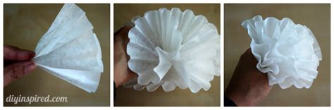 Easy Coffee Filter Paper Flowers Diy Inspired