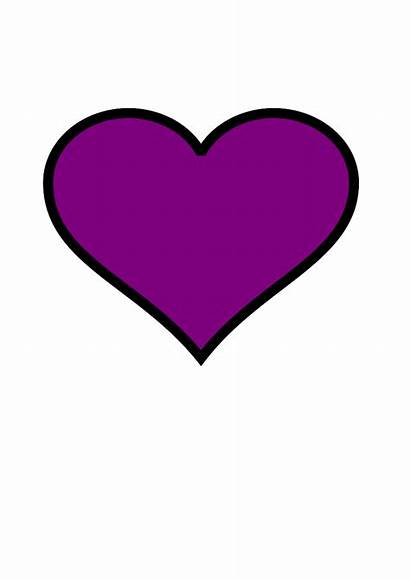 Heart Purple Clipart Clip Gold Cliparts Svg