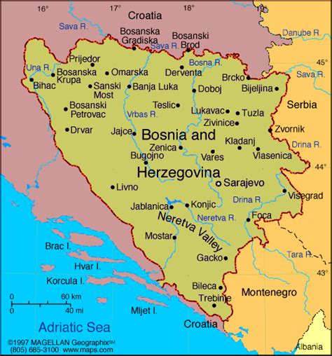 Map Of Bosnia And Herzegovina Gadgets 2018