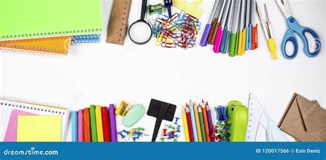 The School Stationery Stock Photo Image Of School Tools 120017566