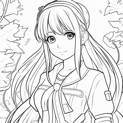 Free Anime Coloring Book Aesthetic Coloring Pages