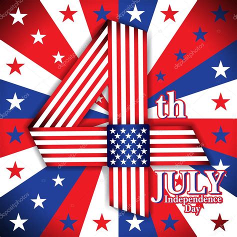 4 De Julio Independencia De Estados Unidos Feliz Independencia 4 De