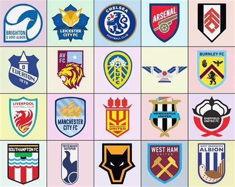 2030 Premier League Logos All 20 Teams Footy Headlines