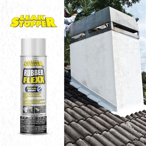 Leak Stopper Rubber Flexx 15 Oz Waterproof Roof Sealant In The Roof Sealants Department At