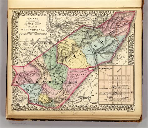 Pocohontas Greenbrier Counties David Rumsey Historical Map Collection