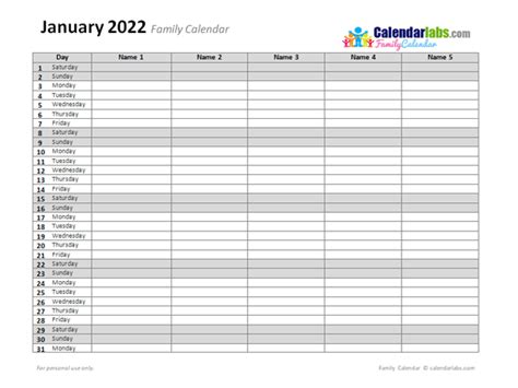 2022 Monthly Planner Template Free Printable Templates