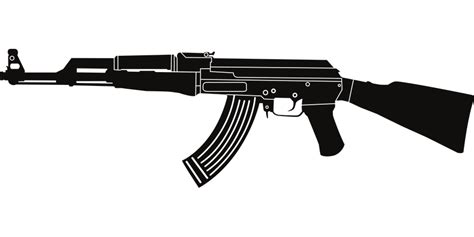 Download Gun Rifle Ak 47 Royalty Free Vector Graphic Pixabay