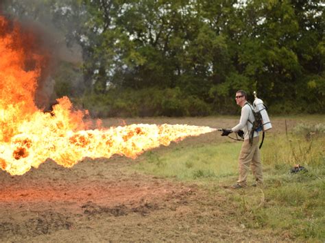 The X15 Personal Flamethrower In Action Sofrep