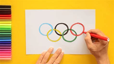 How To Draw Olympic Games Rings Tokyo 2020 2021 Youtube