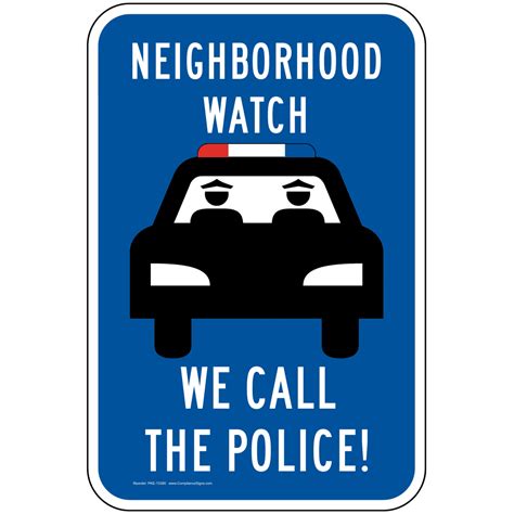 Neighborhood Crime Watch Sign Pke 13393 Security Surveillance
