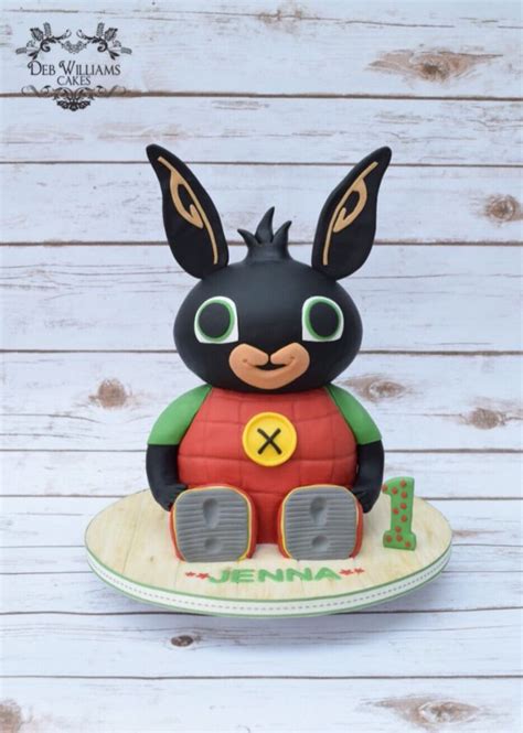 3d Bing Bunny Cake On Cbeebies In The Uk By Deb Williams Cakes Bunny