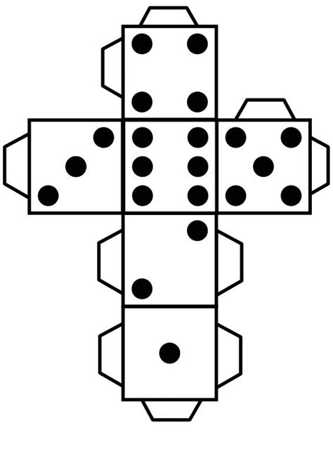 Printable Die Dice By Snifty Dice Template Printables Math