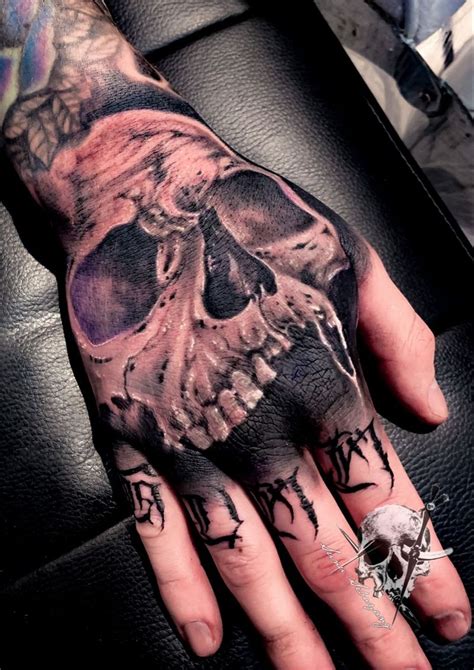 Skull Hand Tattoo Designs Ship Tattoo