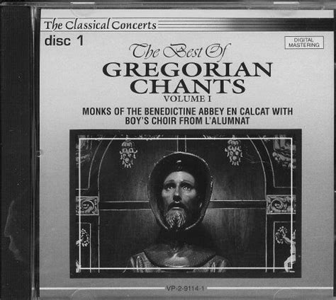 Various Artists The Best Of Gregorian Chants Volume 1 Cd 56775922726