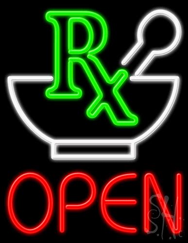 Pharmacy Open Neon Sign Pharmacy Neon Signs Everything Neon