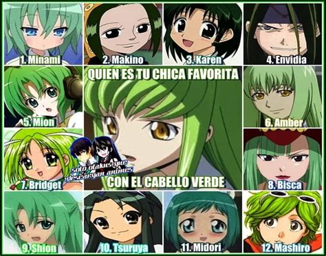 Top Anime Chicas Anime Con El Cabello Verde