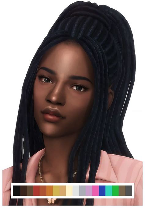 Black Sims 4 Cc Hair Polecor