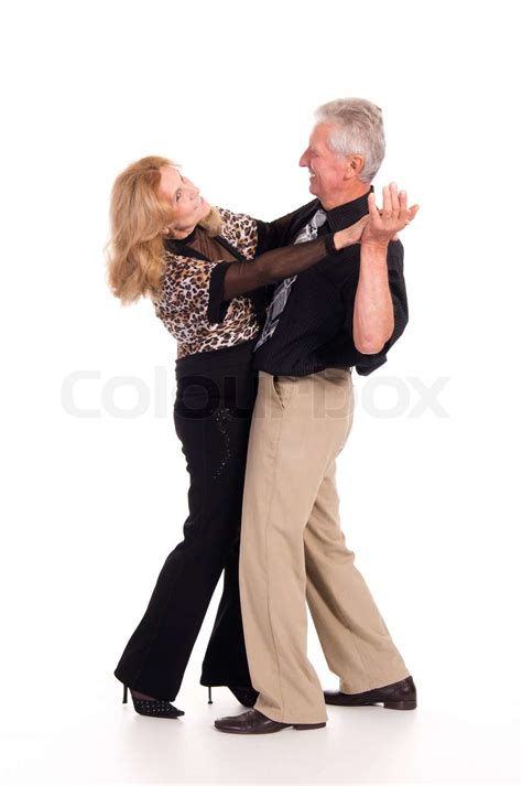 Old Couple Dancing Stock Image Colourbox