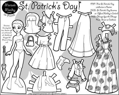 Marisole monday paper doll coloring pages. Thumbnail link image printable paper doll