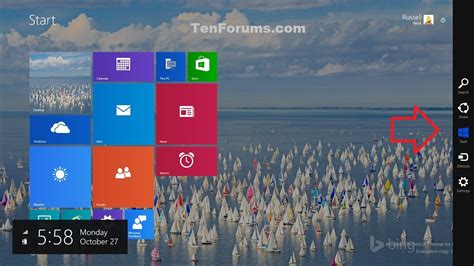 Open Charms In Windows 10 Tutorials