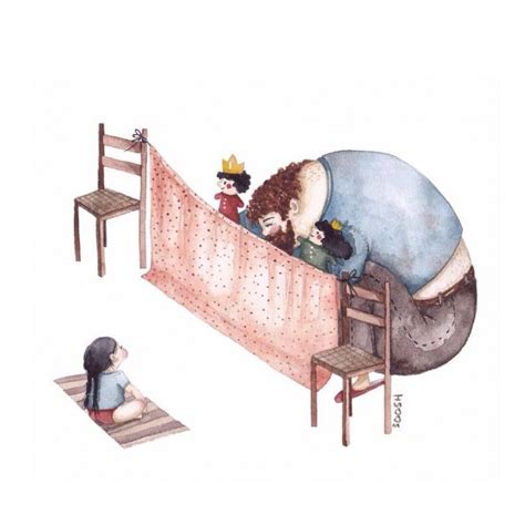 Ilustraciones De Snezhana Soosh Sobre El Amor De Papá E Hija