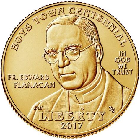 An object made to commemorate a person, mark an event, etc. U.S. Mint Kicks Off Sales of 2017 Boys Town Centennial ...