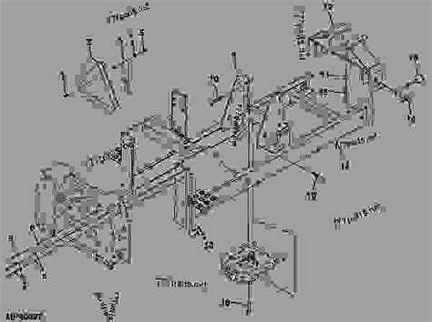 Subframe Assembly And Miscellaneous Parts Backhoe John Deere 3520
