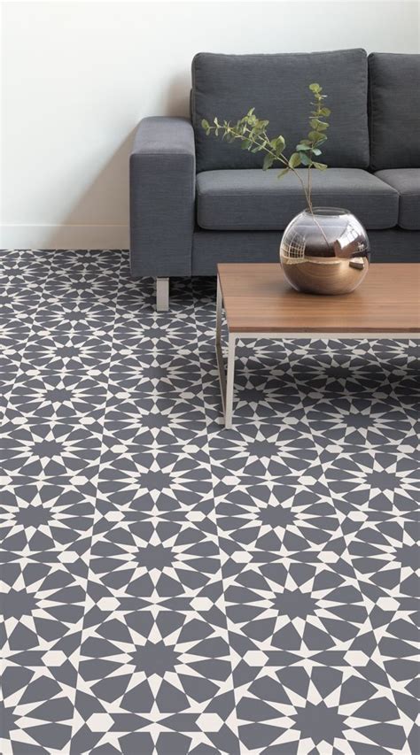 Rabat Is A Circle Pattern Vinyl Flooring Design That Features A